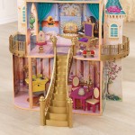 Casuta fermecata Printesa Belle Disney Princess - Casuta de papusi din lemn Belle Enchanted Dollhouse Kidkraft